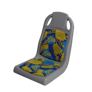 Plastikowe siedzisko z miękkim uchwytem do transportu publicznego